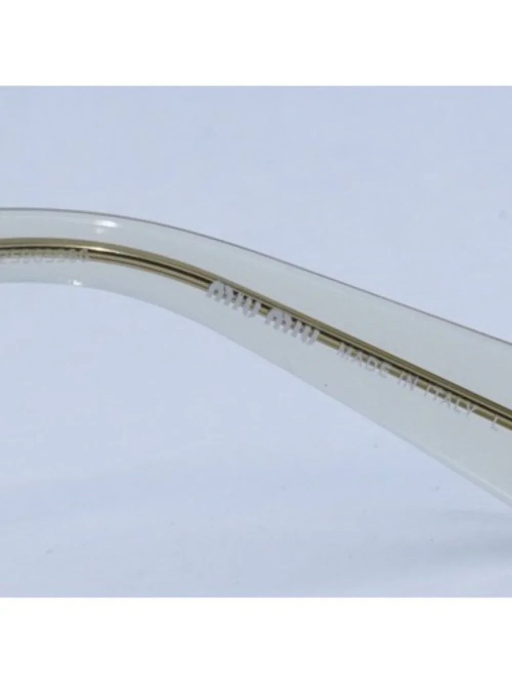 Miu Miu MU04UV 11T1O1 Eyeglasses Transparent Sand 52mm Square Frame